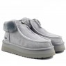 UGG FUNKETTE PLATFORM BOOTS GREY-VIOLET