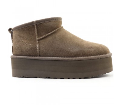 UGG CLASSIC ULTRA MINI PLATFORM HICKORY