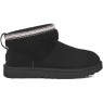 UGG CLASSIC ULTRA MINI LACK MAXI CURLY BOOT BLACK