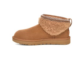UGG CLASSIC ULTRA MINI LACK MAXI CURLY BOOT CHESTNUT