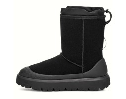 UGG CLASSIC SHORT WEATHER HYBRID BLACK/BLACK