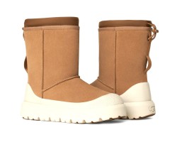 UGG CLASSIC SHORT WEATHER HYBRID CHESTNUT\WHITECAP