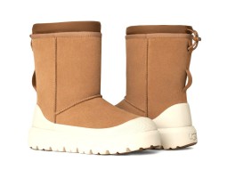 UGG CLASSIC SHORT WEATHER HYBRID CHESTNUT\WHITECAP
