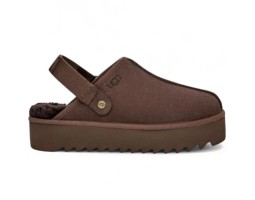 UGG GOLDENSTAR CLOG PLATFORM CHOCOLATE 