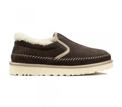 UGG STITCH SLIP ON CHOCOLATE