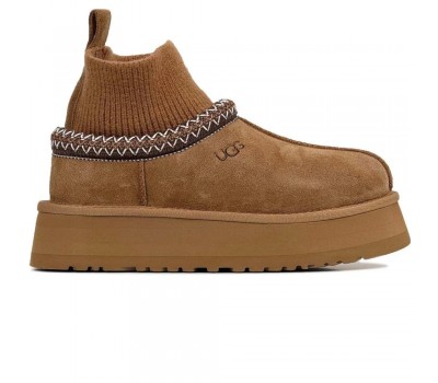 UGG CLASSIC TAZZ KNIT CHESTNUT