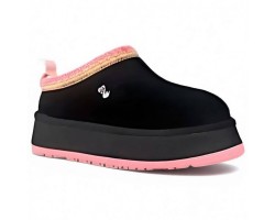UGG WOMEN'S TASMAN TAZZ BLACK TROPICAL PINK