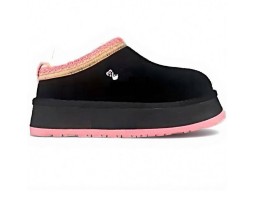 UGG WOMEN'S TASMAN TAZZ BLACK TROPICAL PINK