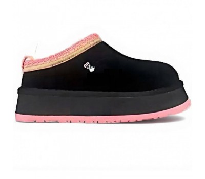 UGG WOMEN'S TASMAN TAZZ BLACK TROPICAL PINK