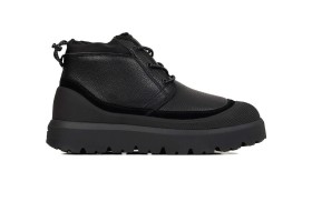 UGG MENS NEUMEL HYBRID LEATHER BLACK 