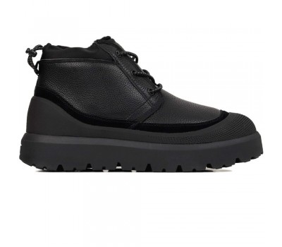 UGG MENS NEUMEL HYBRID LEATHER BLACK 