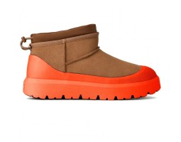 UGG MAN ULTRA MINI HYBRID CHESTNUT/ORANGE