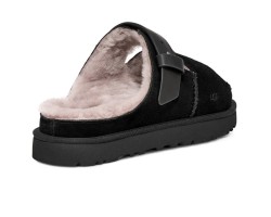 UGG WOMEN'S GREENPORT STRAP SLIDE BLACK