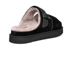UGG WOMEN'S GREENPORT STRAP SLIDE BLACK