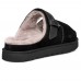 UGG WOMEN'S GREENPORT STRAP SLIDE BLACK