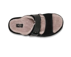 UGG WOMEN'S GREENPORT STRAP SLIDE BLACK