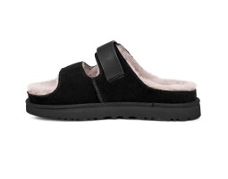 UGG WOMEN'S GREENPORT STRAP SLIDE BLACK