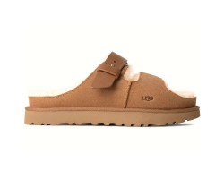 UGG WOMEN'S GREENPORT STRAP SLIDE CHESTNUT 
