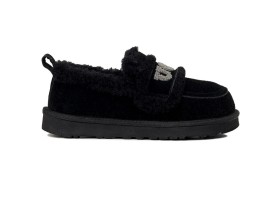 UGG WOMEN'S  CLASSIC DING SLIP ON BLACK