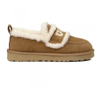 UGG WOMEN'S CLASSIC DING SLIP ON CHESTNUT
