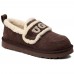 UGG WOMEN'S CLASSIC DING SLIP ON CHOCOLATE