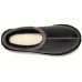 UGG WOMEN'S  TASMAN SLIPPERS LEATHER REGEN BLACK