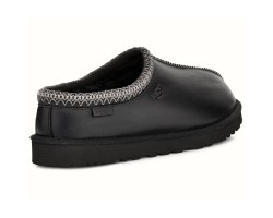 UGG WOMEN'S TASMAN SLIPPERS LEATHER REGEN BLACK UGG WOMEN'S TASMAN SLIPPERS LEATHER REGEN BLACK