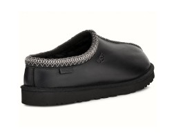 UGG WOMEN'S TASMAN SLIPPERS LEATHER REGEN BLACK UGG WOMEN'S TASMAN SLIPPERS LEATHER REGEN BLACK