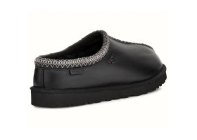 UGG WOMEN'S  TASMAN SLIPPERS LEATHER REGEN BLACK