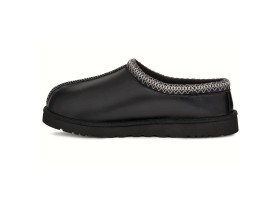 UGG WOMEN'S  TASMAN SLIPPERS LEATHER REGEN BLACK