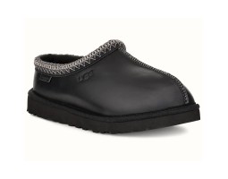 UGG WOMEN'S TASMAN SLIPPERS LEATHER REGEN BLACK UGG WOMEN'S TASMAN SLIPPERS LEATHER REGEN BLACK