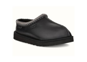 UGG WOMEN'S  TASMAN SLIPPERS LEATHER REGEN BLACK