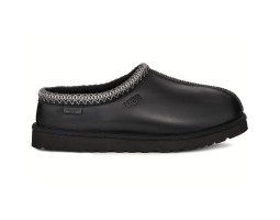 UGG WOMEN'S TASMAN SLIPPERS LEATHER REGEN BLACK UGG WOMEN'S TASMAN SLIPPERS LEATHER REGEN BLACK