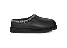 UGG WOMEN'S  TASMAN SLIPPERS LEATHER REGEN BLACK