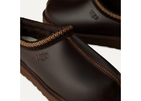 UGG WOMEN'S TASMAN SLIPPERS LEATHER REGEN IRONWOOD