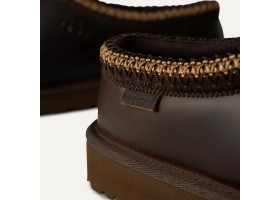 UGG WOMEN'S TASMAN SLIPPERS LEATHER REGEN IRONWOOD