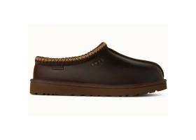 UGG WOMEN'S TASMAN SLIPPERS LEATHER REGEN IRONWOOD