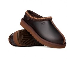 UGG WOMEN'S TASMAN SLIPPERS LEATHER REGEN IRONWOOD UGG WOMEN'S TASMAN SLIPPERS LEATHER REGEN IRONWOOD