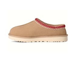 UGG WOMEN'S TASMAN SLIPPERS SAND DARK CHERRY