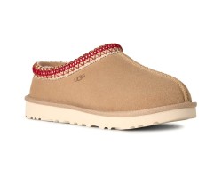 UGG WOMEN'S TASMAN SLIPPERS SAND DARK CHERRY