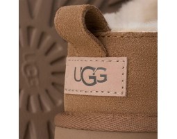 UGG WOMEN'S CLASSIC MICRO CHESTNUT