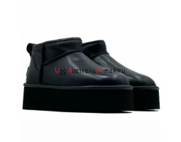 CLASSIC ULTRA MINI PLATFORM LEATHER BLACK