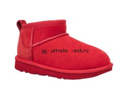 UGG KIDS ULTRA MINI SAMBA RED