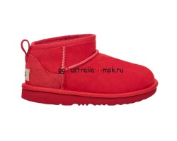 UGG KIDS ULTRA MINI SAMBA RED