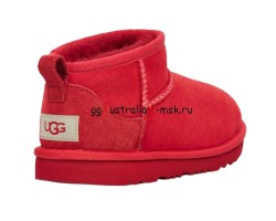 UGG KIDS ULTRA MINI SAMBA RED