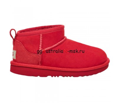 UGG KIDS ULTRA MINI SAMBA RED