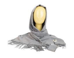 SCARF UGG GREY VIOLET