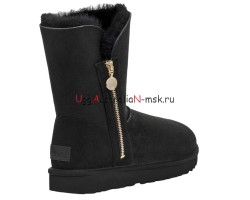 UGG BAILEY SHORT ZIP BLACK