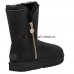 UGG BAILEY SHORT ZIP BLACK