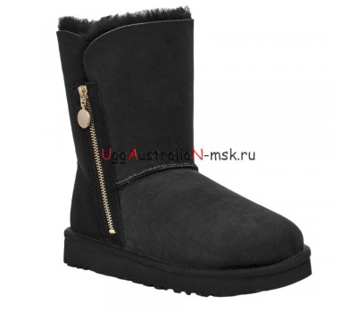 UGG BAILEY SHORT ZIP BLACK